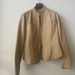 Brooks Brothers Leather Bomber Jacket
